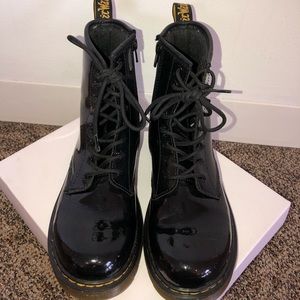 Black Patent Leather 1460 Doc Martins